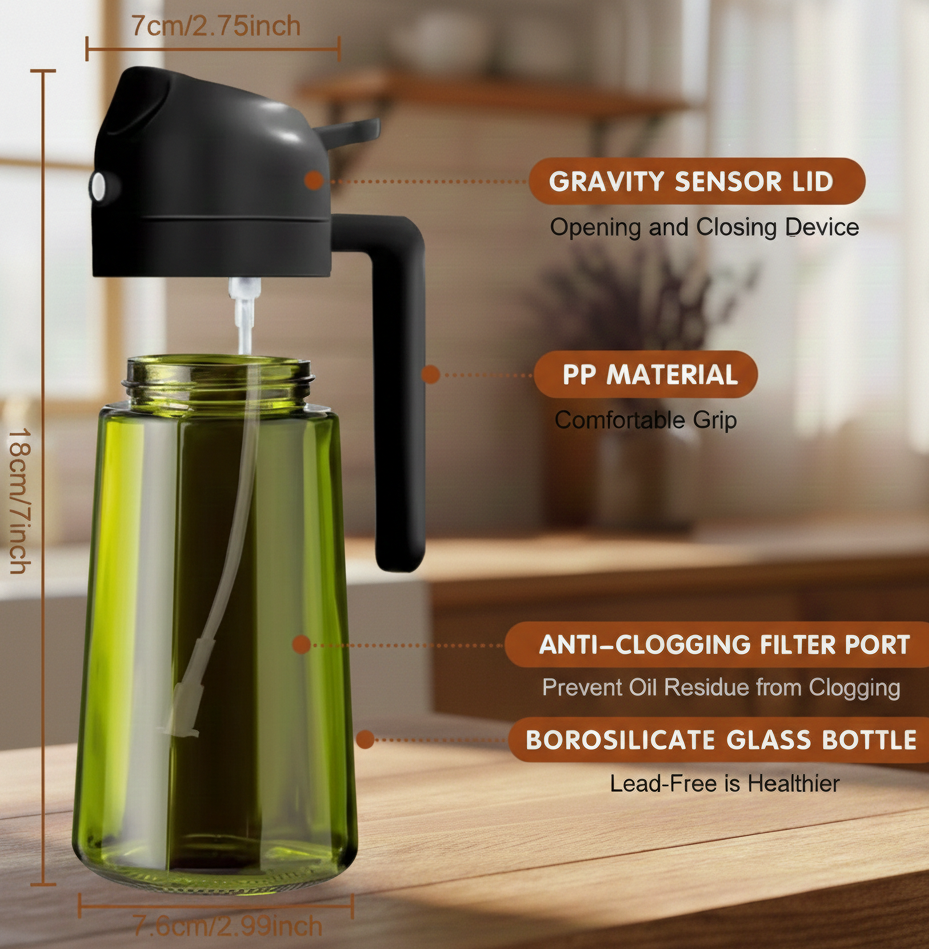 Premium 2-in-1 Glass Oil Sprayer